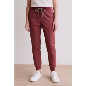 FIGS Zamora Scrub Pants High Waisted Jogger Dark Cherry Size XXS NEW
